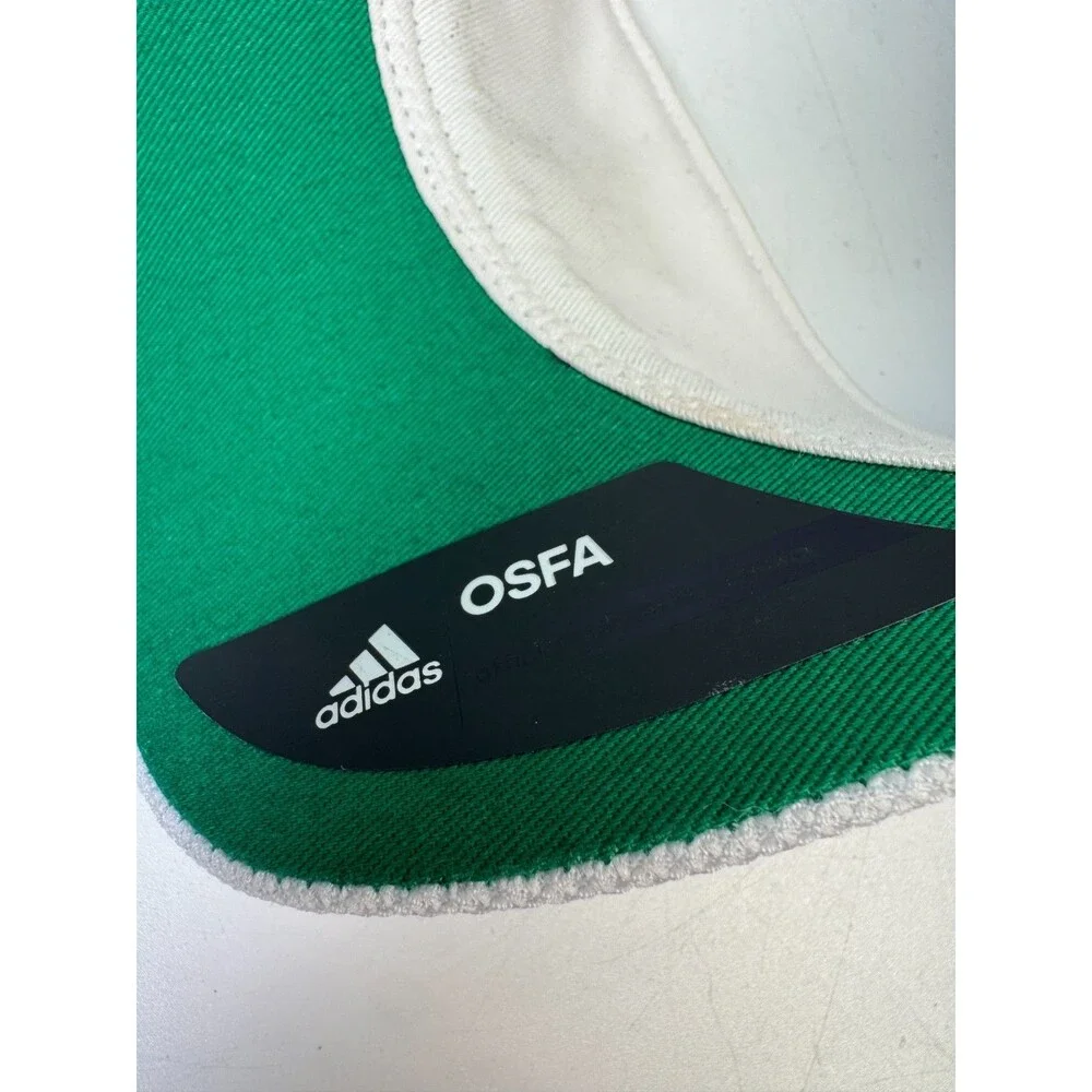 Adidas Dallas Stars NHL Visor White Green OSFA Adjustable Hat Sample New